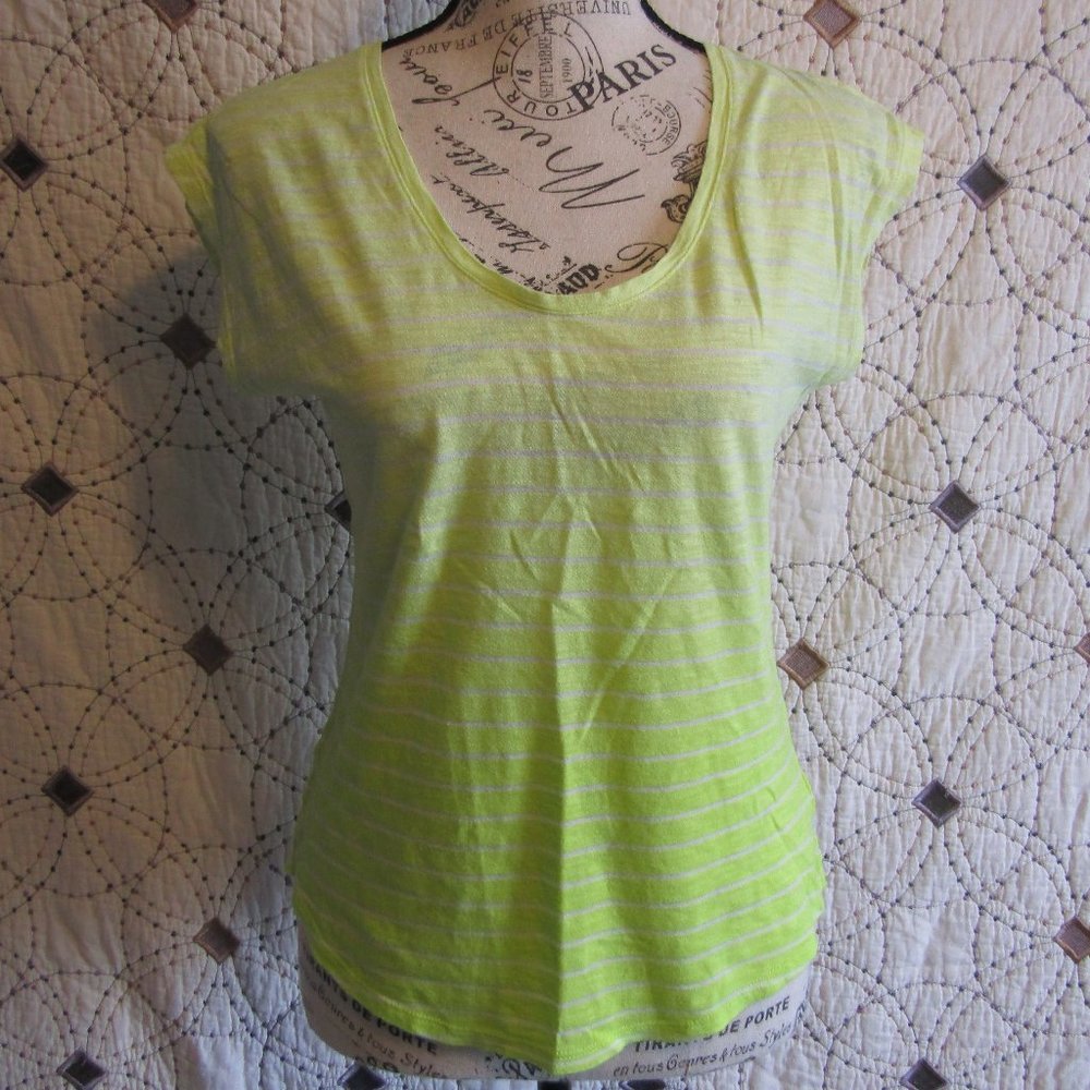 EUC Express Bright Ombre Striped Tee XS